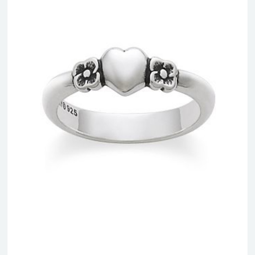 James Avery Silver Floral Heart Ring - Picture 2 of 2